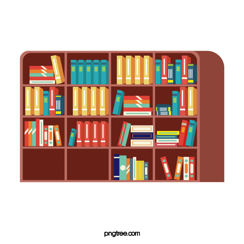 手繪卡通圖書館書架立體插畫模板免費下載 創意PSD格式，1200像素高分辨率，編號36224083